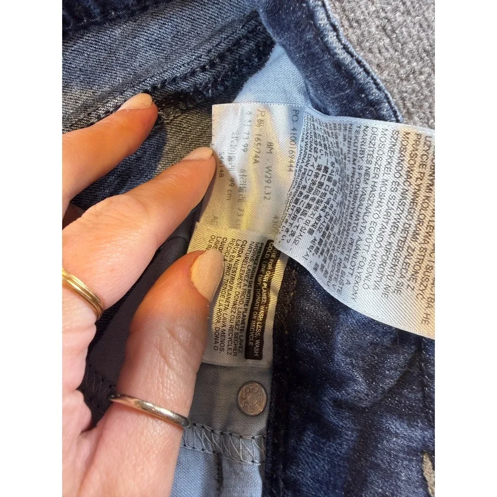 Levis 529 Curvy Skinny Leg Jeans Dark Wash Blue Denim Womens 8M W29 L32